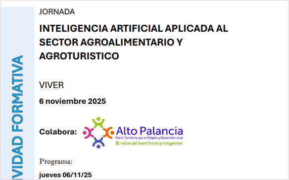 INTELIGENCIA ARTIFICIAL APLICADA AL SECTOR AGROALIMENTARIO Y AGROTURISTICO